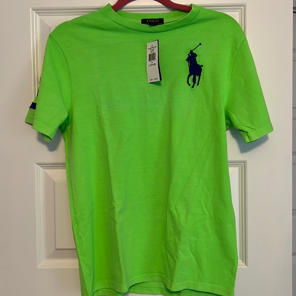 Polo by Ralph Lauren Ultra Lime Boy’s Large T-Shirt